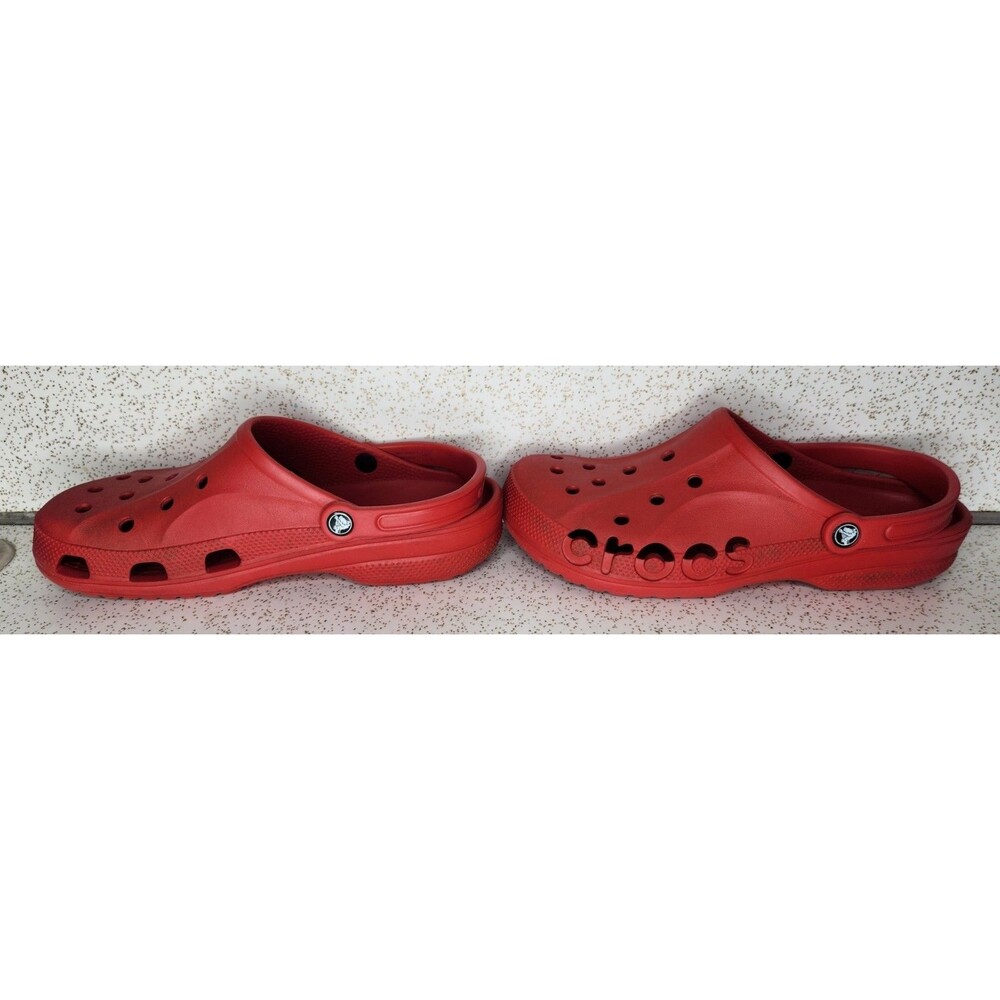 Crocs Shoes Baya Red Clogs Slip On Shoes Waterproof Sandals Size 11 View 5